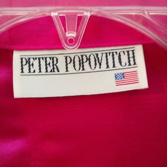 Peter Popovitch Women's size Large Pink zippered Blazer/Jacket. - Picture 2 of 7